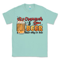 Seafoam crawfish and beer that's why i'm here Classic Tee - MaliasSmallBusiness