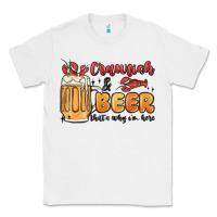 White crawfish and beer that's why i'm here Classic Tee - MaliasSmallBusiness