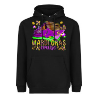 Black Mardi Gras Cruise Heavyweight Hoodie - HowdyJamesFarm