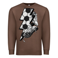Chestnut Lightning bolt Soccer Premium Sweatshirt - HowdyJamesFarm