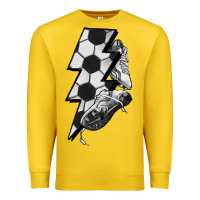 Lemon Lightning bolt Soccer Premium Sweatshirt - HowdyJamesFarm