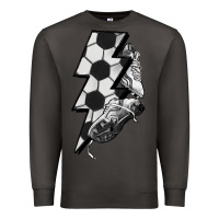 Smoke Lightning bolt Soccer Premium Sweatshirt - HowdyJamesFarm