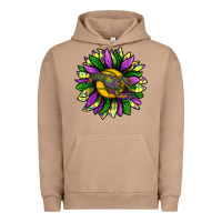 Pigment Burro Mardi Gras Sunflower With Crawfish Urban Hoodie - BundleAndBundleShop