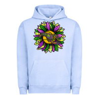 Pigment Grape Ice Mardi Gras Sunflower With Crawfish Urban Hoodie - BundleAndBundleShop