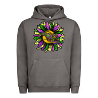 Pigment Tornado Mardi Gras Sunflower With Crawfish Urban Hoodie - BundleAndBundleShop