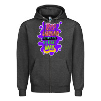Charcoal Heather Keep walking if you are in the right way Zipper Hoodie - Bettercallsaul