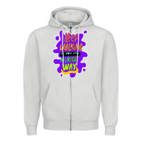 Dove Grey Keep walking if you are in the right way Zipper Hoodie - Bettercallsaul