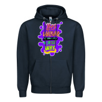 Navy Keep walking if you are in the right way Zipper Hoodie - Bettercallsaul
