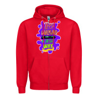 Red Keep walking if you are in the right way Zipper Hoodie - Bettercallsaul