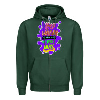 Sports Green Keep walking if you are in the right way Zipper Hoodie - Bettercallsaul