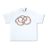 White 100 days of school friendship bracelet Urban Heavy Tee - MaliasSmallBusiness