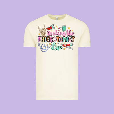 Rocking The Phlebotomist Life Vintage Tee Designed By Maliassmallbusiness