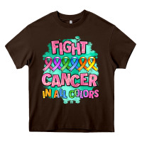 Chocolate Brown fight cancer in all colors Heavy Core Tee - AdoDesignShop