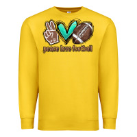 Lemon Peace love football Premium Sweatshirt - HowdyJamesFarm
