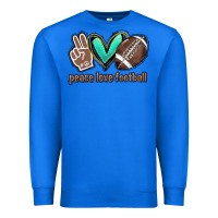 True Royal Peace love football Premium Sweatshirt - HowdyJamesFarm