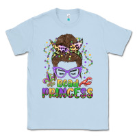 Dusty Blue bead princess messy bun mardi gras Classic Tee - MaliasSmallBusiness