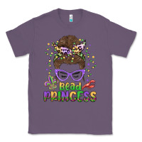 Lavender bead princess messy bun mardi gras Classic Tee - MaliasSmallBusiness