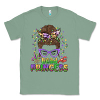 Sage bead princess messy bun mardi gras Classic Tee - MaliasSmallBusiness