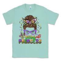 Seafoam bead princess messy bun mardi gras Classic Tee - MaliasSmallBusiness
