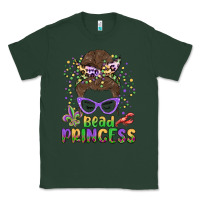 Sports Green bead princess messy bun mardi gras Classic Tee - MaliasSmallBusiness