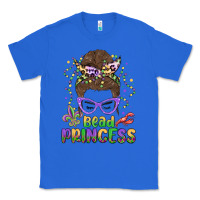 True Royal bead princess messy bun mardi gras Classic Tee - MaliasSmallBusiness