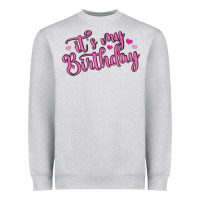 Heather Grey it s my birthday Heavyweight Sweatshirt - MaliasSmallBusiness