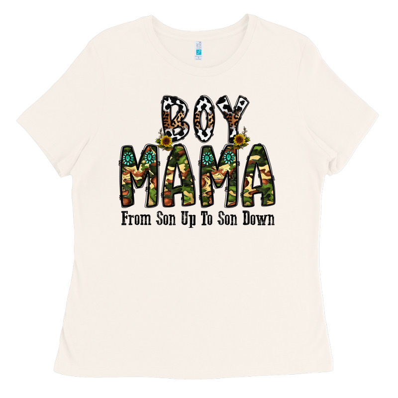 Boy Mama From Son Up To Son Down Ladies Tee by CowhideDigitalArt | Teevron