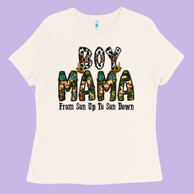 Boy Mama From Son Up To Son Down Ladies Tee Designed By Cowhidedigitalart