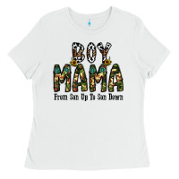 White Boy Mama From Son Up To Son Down Ladies Tee - CowhideDigitalArt