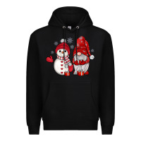 Black snowman gnome Premium Hoodie - JahusDesignShop