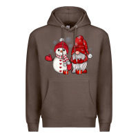 Coffee snowman gnome Premium Hoodie - JahusDesignShop