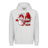Dove Grey snowman gnome Premium Hoodie - JahusDesignShop