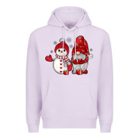 Lilac snowman gnome Premium Hoodie - JahusDesignShop