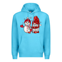 Ocean Blue snowman gnome Premium Hoodie - JahusDesignShop