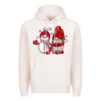 Pale Pink snowman gnome Premium Hoodie - JahusDesignShop