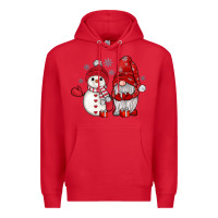 Red snowman gnome Premium Hoodie - JahusDesignShop