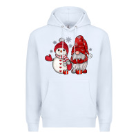 White snowman gnome Premium Hoodie - JahusDesignShop