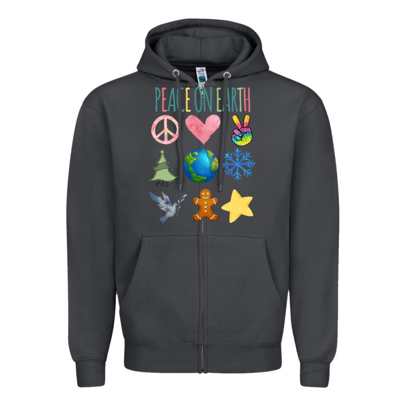 Peace On Earth Zipper Hoodie by Bettercallsaul | Teevron