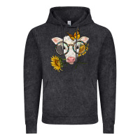 Charolais Calf With Sunflowers And Butterfly Vintage Hoodie | Teevron