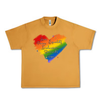 Peanut Butter kindness equality peace love inclusion diversity h Urban Heavy Tee - MaliasSmallBusiness