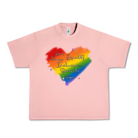 Salmon kindness equality peace love inclusion diversity h Urban Heavy Tee - MaliasSmallBusiness