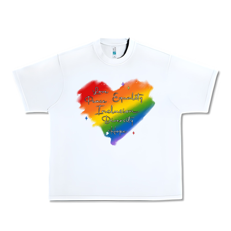 Kindness Equality Peace Love Inclusion Diversity H Urban Heavy Tee by MaliasSmallBusiness | Teevron