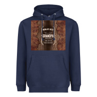 Navy world's best grandpa Heavyweight Hoodie - TumblerDesignByShophia