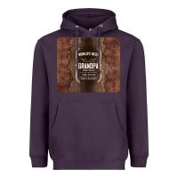 Plum world's best grandpa Heavyweight Hoodie - TumblerDesignByShophia