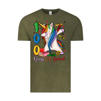 Vintage Olive 100 days of school Vintage Tee - MaliasSmallBusiness