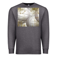 Charcoal Heather distressed volleyball pattern Premium Sweatshirt - TumblerDesignByShophia