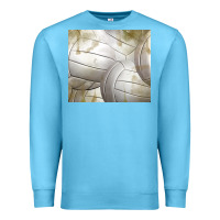 Ocean Blue distressed volleyball pattern Premium Sweatshirt - TumblerDesignByShophia