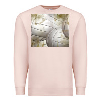 Pale Pink distressed volleyball pattern Premium Sweatshirt - TumblerDesignByShophia
