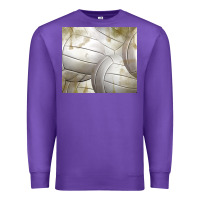 Purple distressed volleyball pattern Premium Sweatshirt - TumblerDesignByShophia