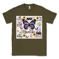 Army Green just breathe Classic Tee - JahusDesignShop